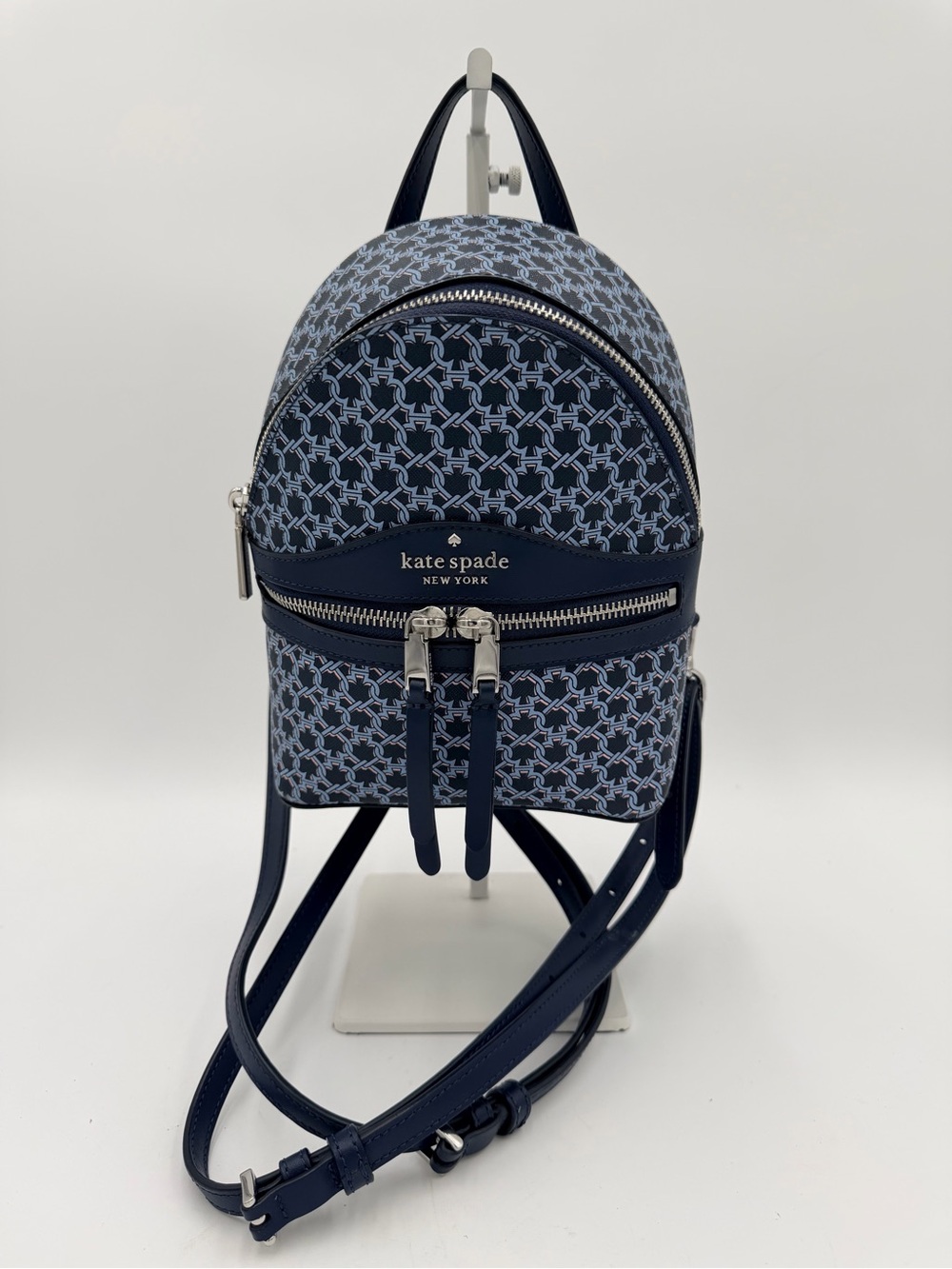 Kate Spade Spade Link Mini Convertible Backpack – Blue Multi
